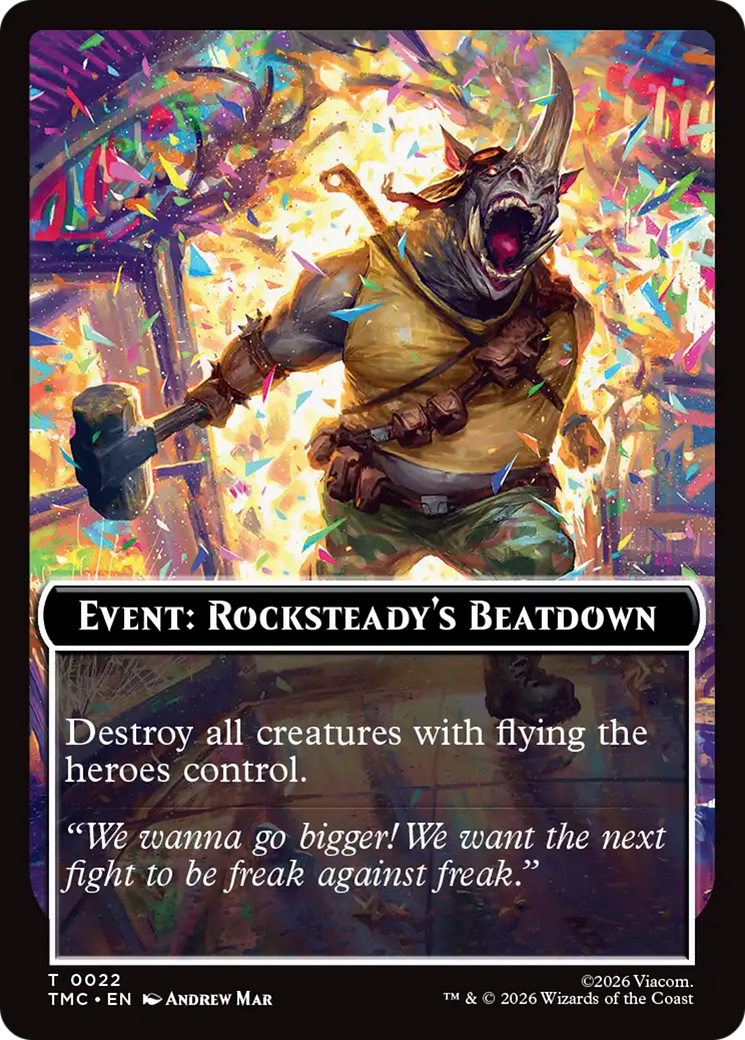 Event: Rocksteady's Beatdown [Teenage Mutant Ninja Turtles Commander Tokens] | Magic Magpie