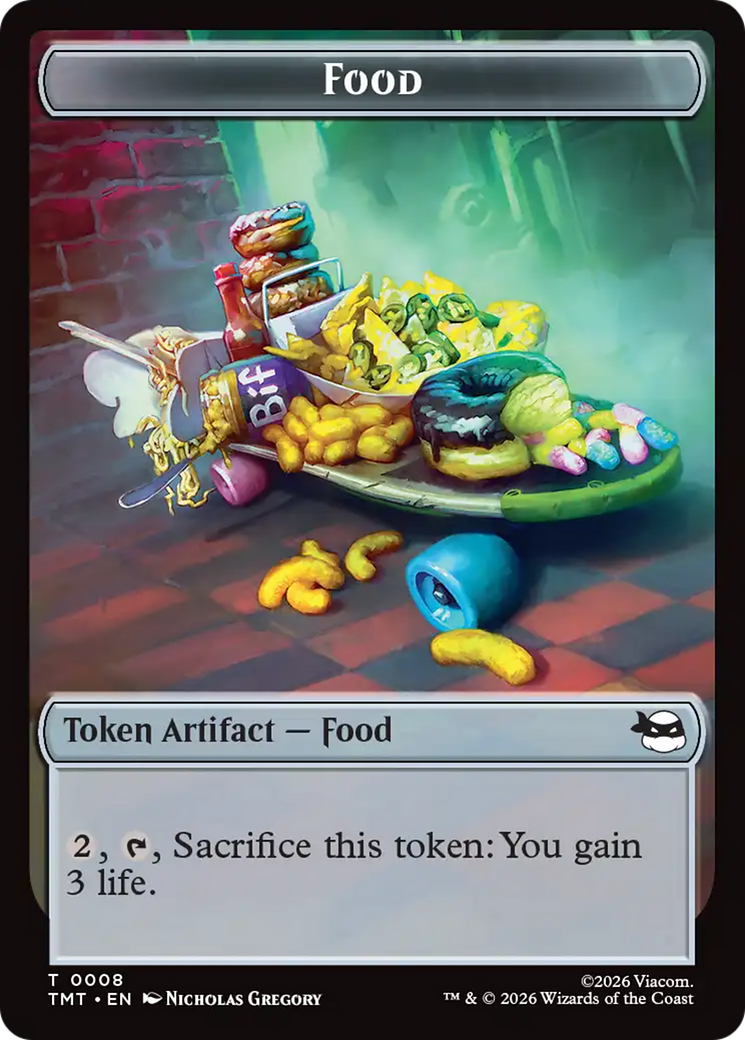 Robot // Food Double-Sided Token [Teenage Mutant Ninja Turtles Tokens] | Magic Magpie