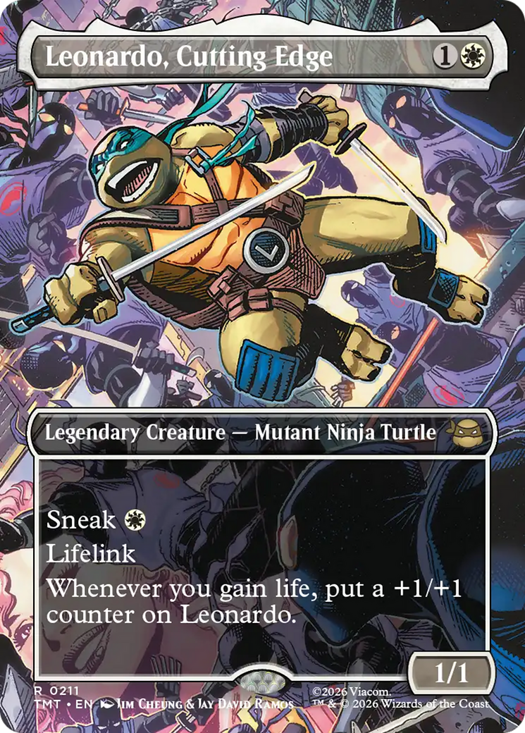 Leonardo, Cutting Edge (Borderless) [Teenage Mutant Ninja Turtles] | Magic Magpie