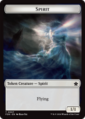 Spirit // Cat (0001) Doubled-Sided Token [Foundations Tokens] | Magic Magpie