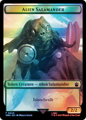 Dalek // Alien Salamander Double-Sided Token (Surge Foil) [Doctor Who Tokens] | Magic Magpie