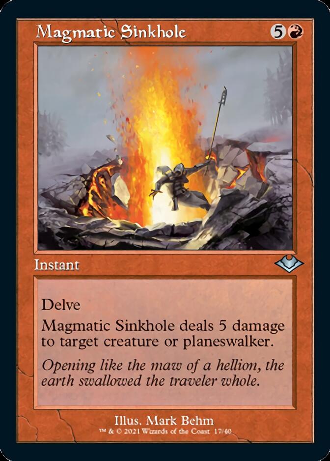 Magmatic Sinkhole (Retro Foil Etched) [Modern Horizons] | Magic Magpie