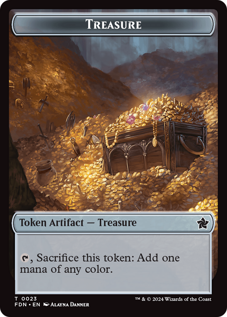 Food // Treasure Double-Sided Token [Foundations Tokens] | Magic Magpie