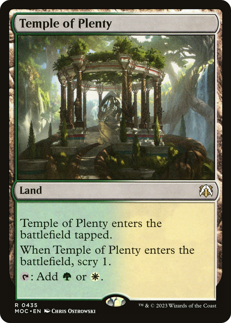 Temple of Plenty [March of the Machine Commander] | Magic Magpie