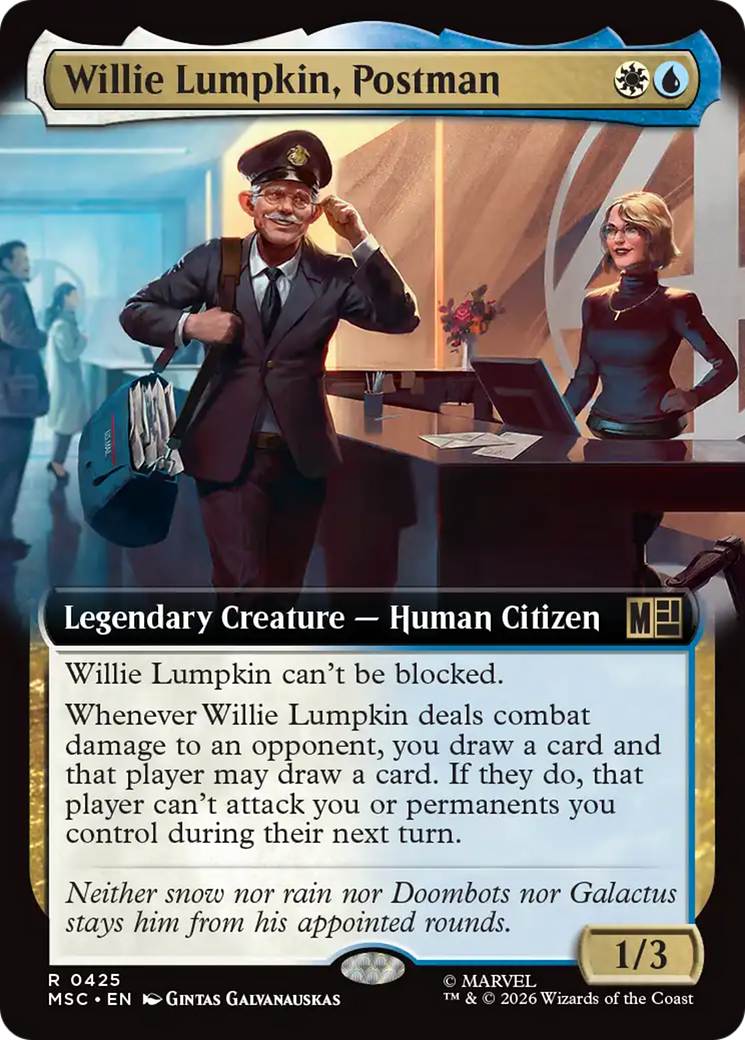 Willie Lumpkin, Postman (Extended Art) [Marvel Super Heroes Commander] | Magic Magpie