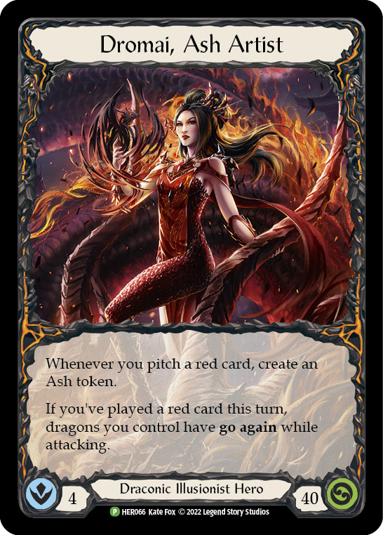 Dromai, Ash Artist [HER066] (Promo)  Rainbow Foil | Magic Magpie