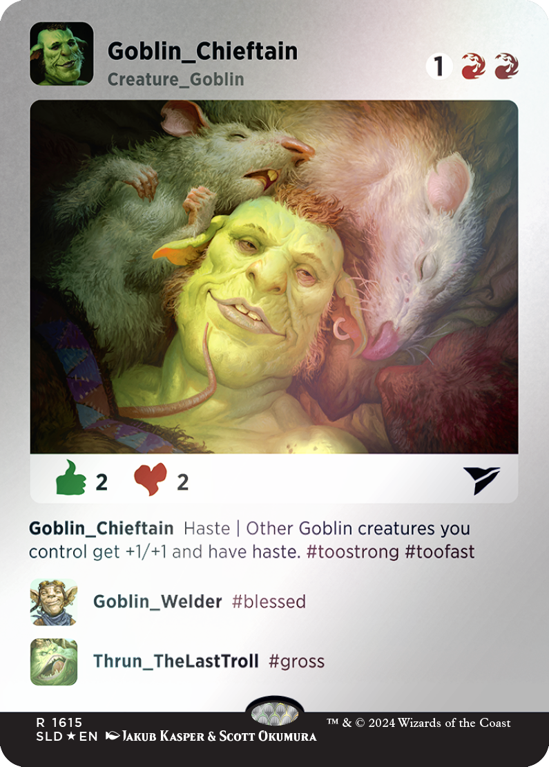 Goblin Chieftain (Rainbow Foil) [Secret Lair Drop Series] | Magic Magpie