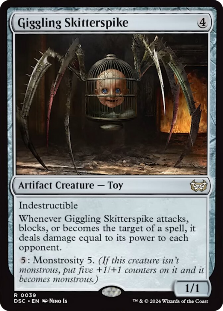 Giggling Skitterspike (Extended Art) [Duskmourn: House of Horror Commander] | Magic Magpie