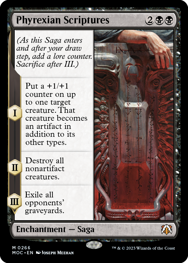 Phyrexian Scriptures [March of the Machine Commander] | Magic Magpie