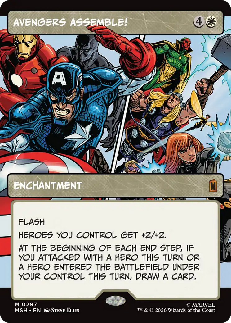 Avengers Assemble! (Borderless) (0297) [Marvel Super Heroes] | Magic Magpie