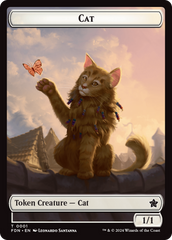 Cat (0001) // Cat (0002) Doubled-Sided Token [Foundations Tokens] | Magic Magpie