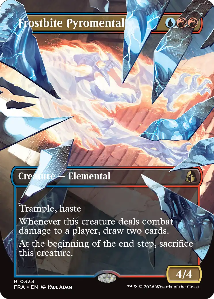 Frostbite Pyromental (Borderless) [Reality Fracture] | Magic Magpie