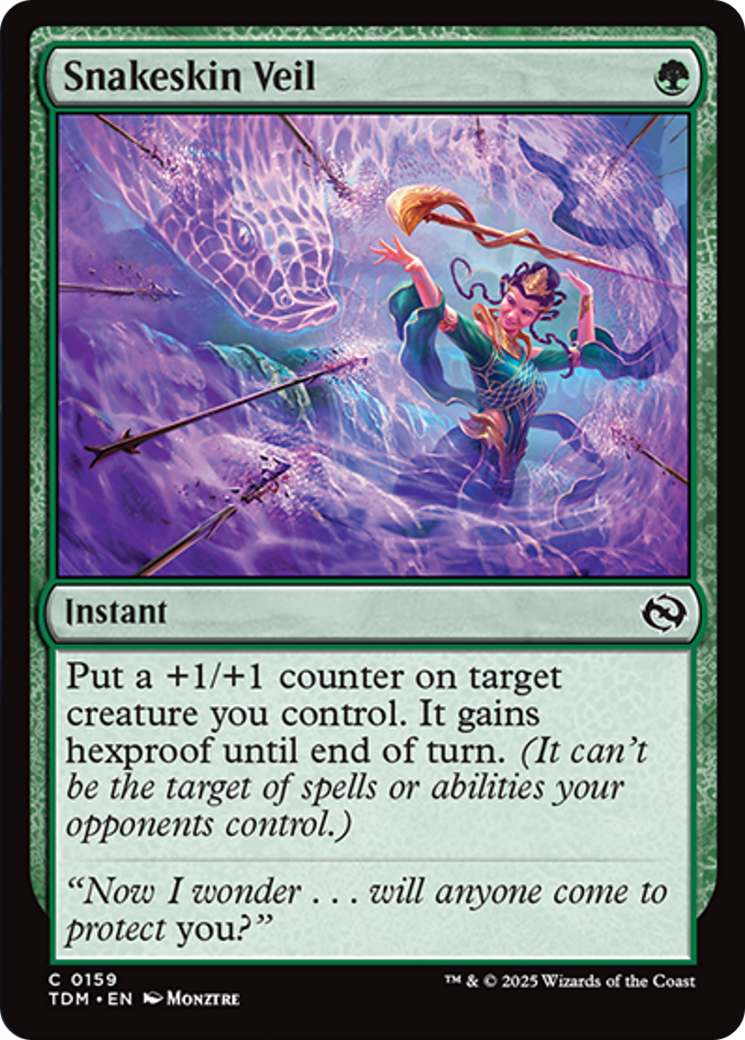 Snakeskin Veil [Tarkir: Dragonstorm] | Magic Magpie