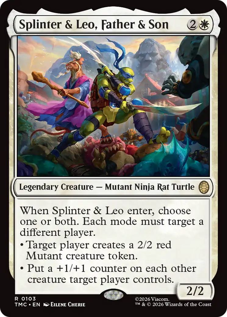 Splinter & Leo, Father & Son [Teenage Mutant Ninja Turtles Commander] | Magic Magpie
