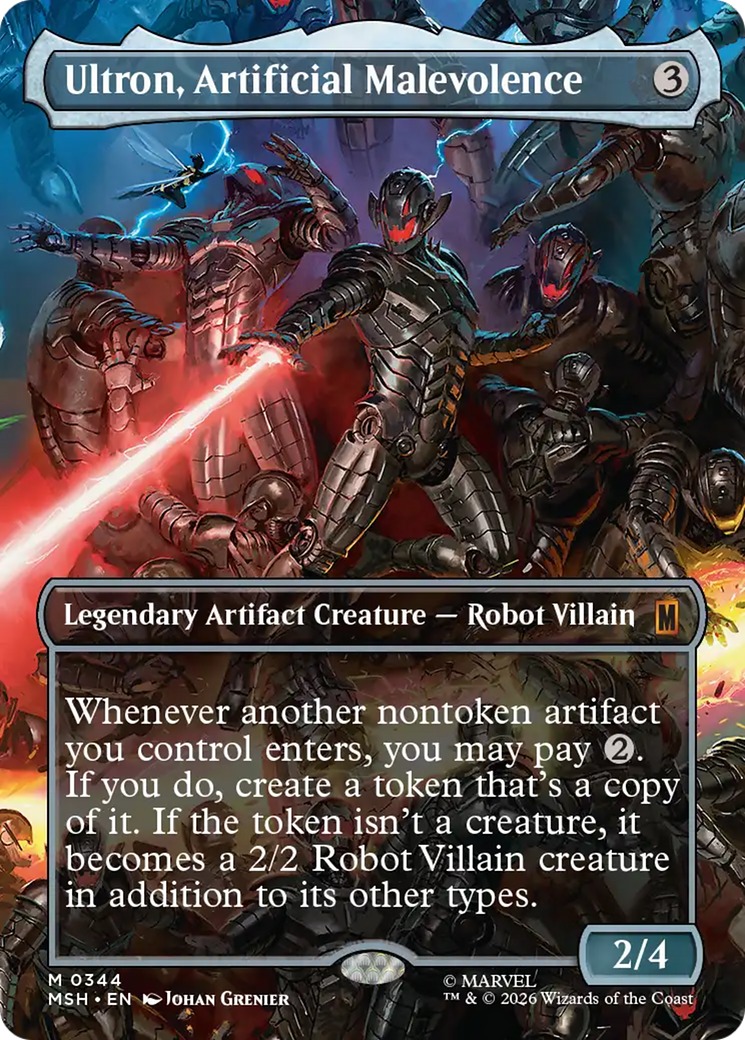 Ultron, Artificial Malevolence (Borderless) (0344) [Marvel Super Heroes] | Magic Magpie