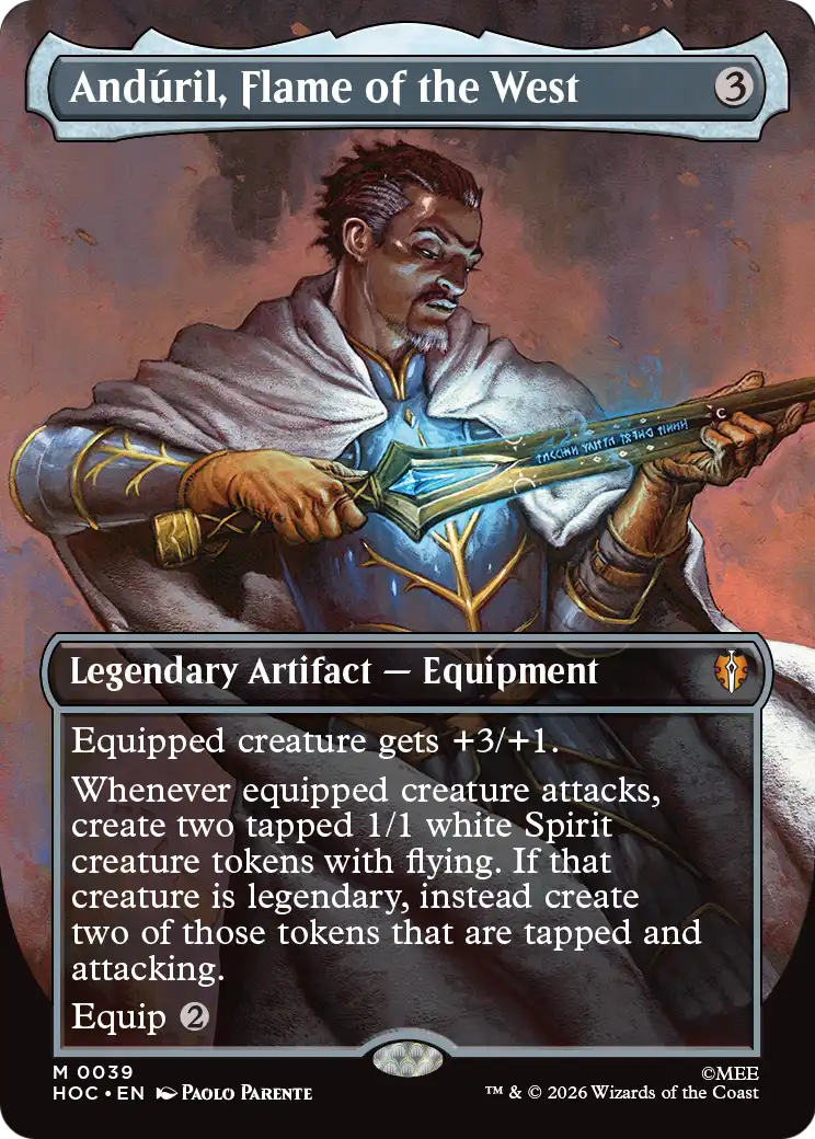 Anduril, Flame of the West (Borderless) [The Hobbit: Eternal-Legal] | Magic Magpie