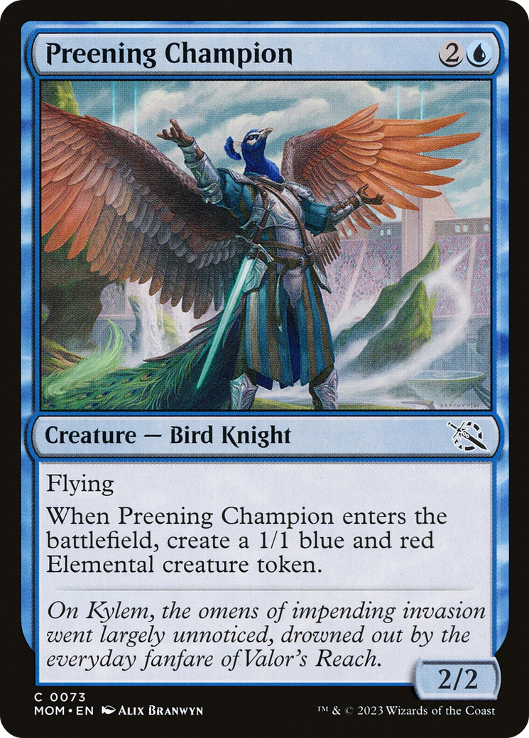 Preening Champion [March of the Machine] | Magic Magpie