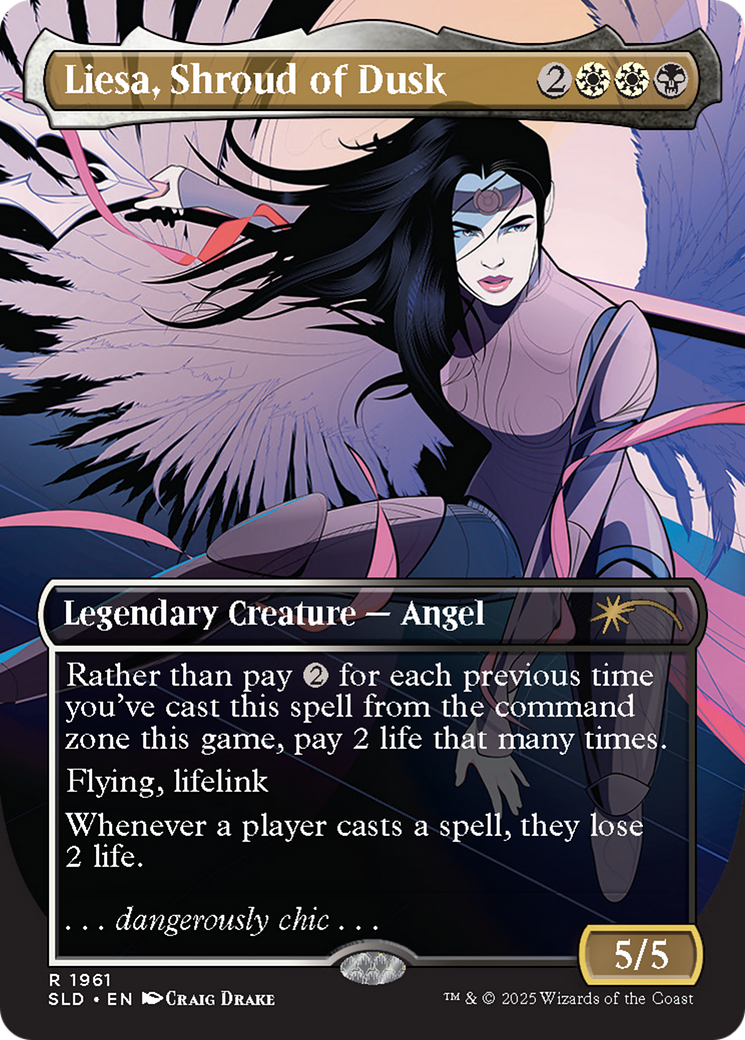 Liesa, Shroud of Dusk (Rainbow Foil) [Secret Lair Drop Series] | Magic Magpie