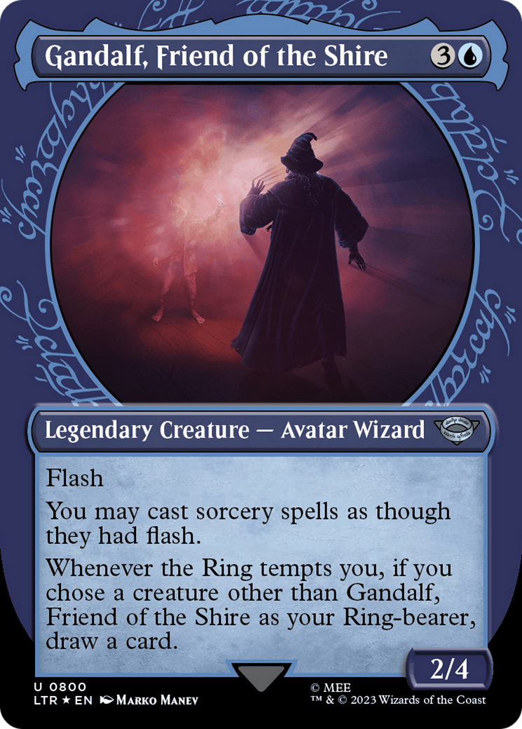 Gandalf, Friend of the Shire (Showcase) (Surge Foil) [The Lord of the Rings: Tales of Middle-Earth] | Magic Magpie