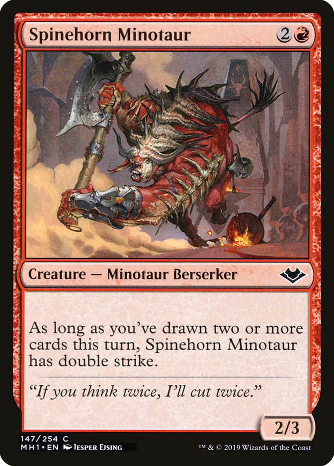 Spinehorn Minotaur [Modern Horizons] | Magic Magpie