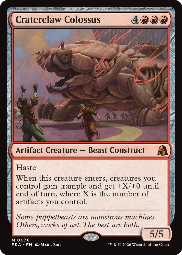 Craterclaw Colossus [Reality Fracture] | Magic Magpie