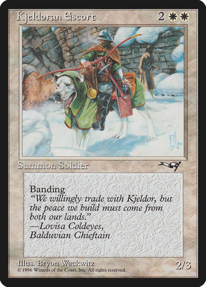 Kjeldoran Escort (Wall Background) [Alliances] | Magic Magpie