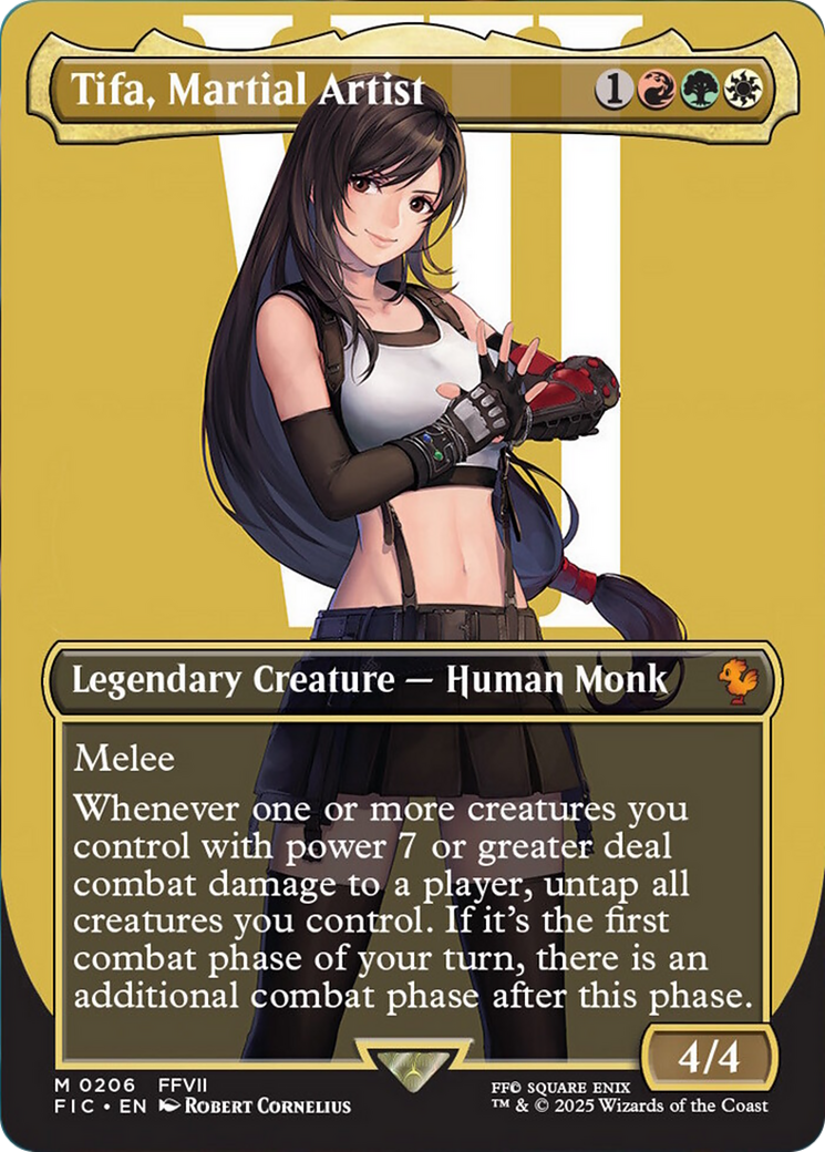 Tifa, Martial Artist (Borderless) [FINAL FANTASY Commander] | Magic Magpie