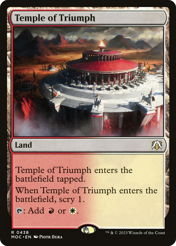 Temple of Triumph [March of the Machine Commander] | Magic Magpie