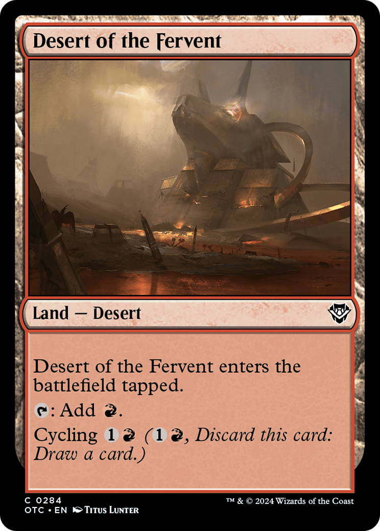 Desert of the Fervent [Outlaws of Thunder Junction Commander] | Magic Magpie