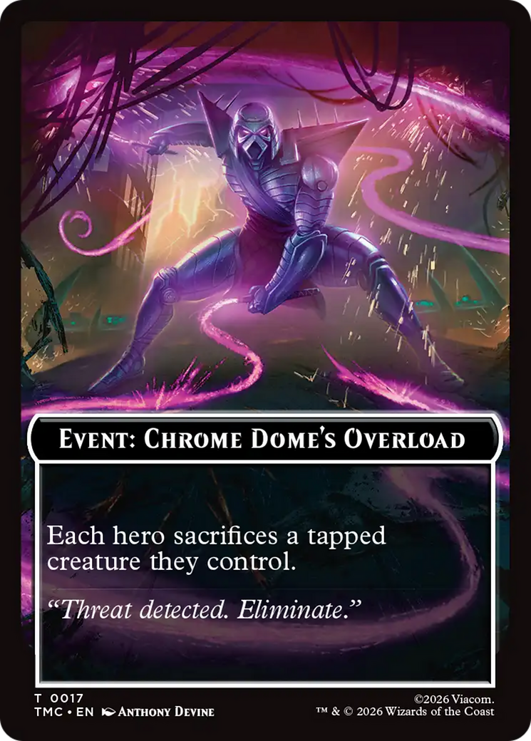 Event: Chrome Dome's Overload [Teenage Mutant Ninja Turtles Commander Tokens] | Magic Magpie