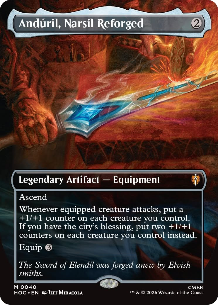 Anduril, Narsil Reforged (Borderless) [The Hobbit: Eternal-Legal] | Magic Magpie