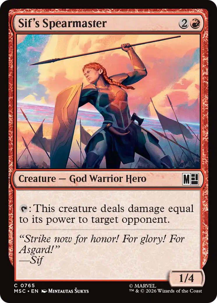 Sif's Spearmaster [Marvel Super Heroes Commander] | Magic Magpie