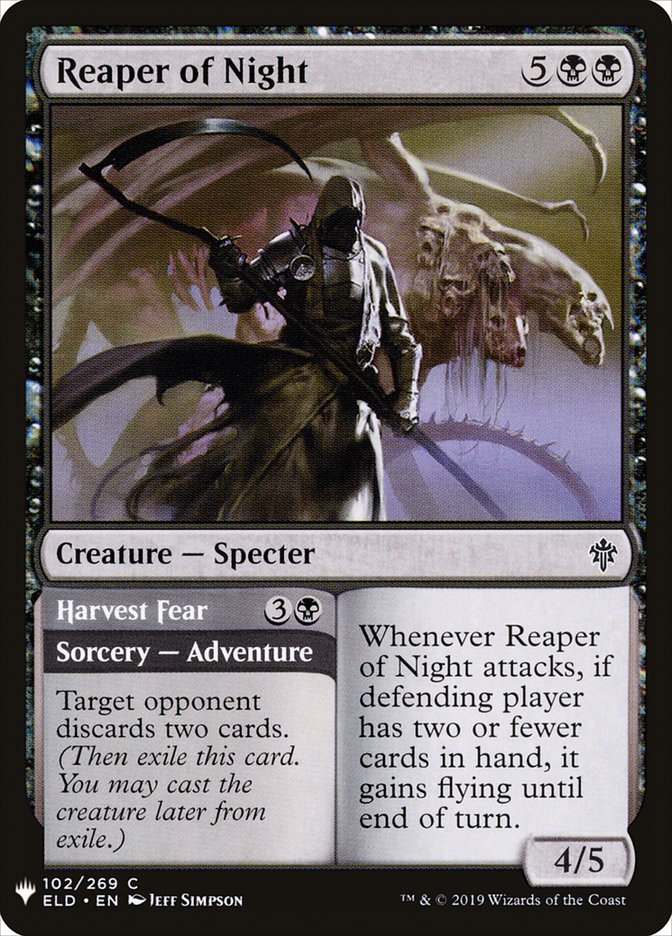 Reaper of Night // Harvest Fear [Mystery Booster] | Magic Magpie