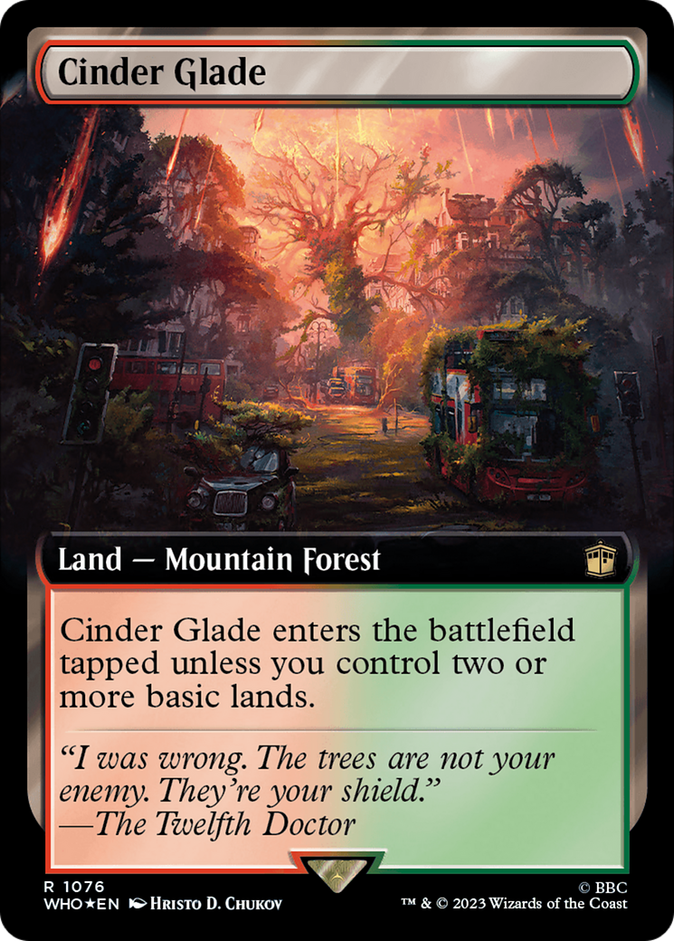 Cinder Glade (Extended Art) (Surge Foil) [Doctor Who] | Magic Magpie