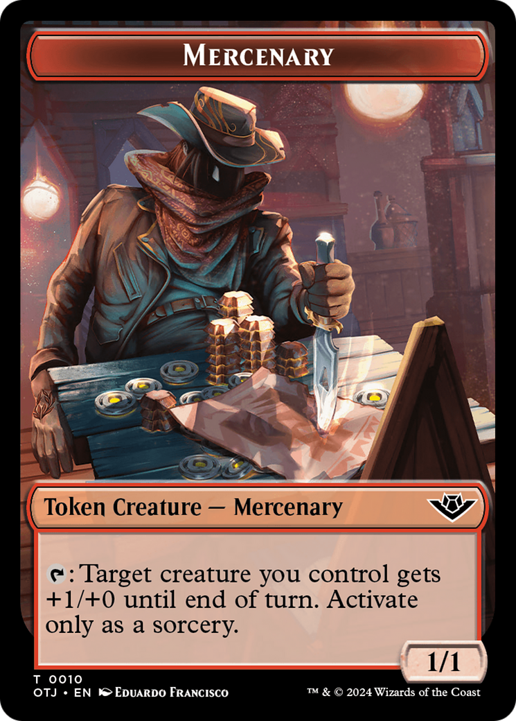 Mercenary Token [Outlaws of Thunder Junction Tokens] | Magic Magpie