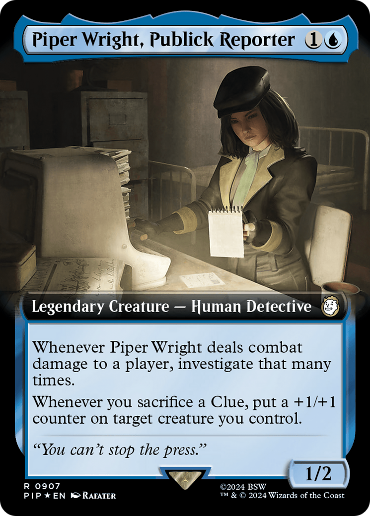 Piper Wright, Publick Reporter (Extended Art) (Surge Foil) [Fallout] | Magic Magpie