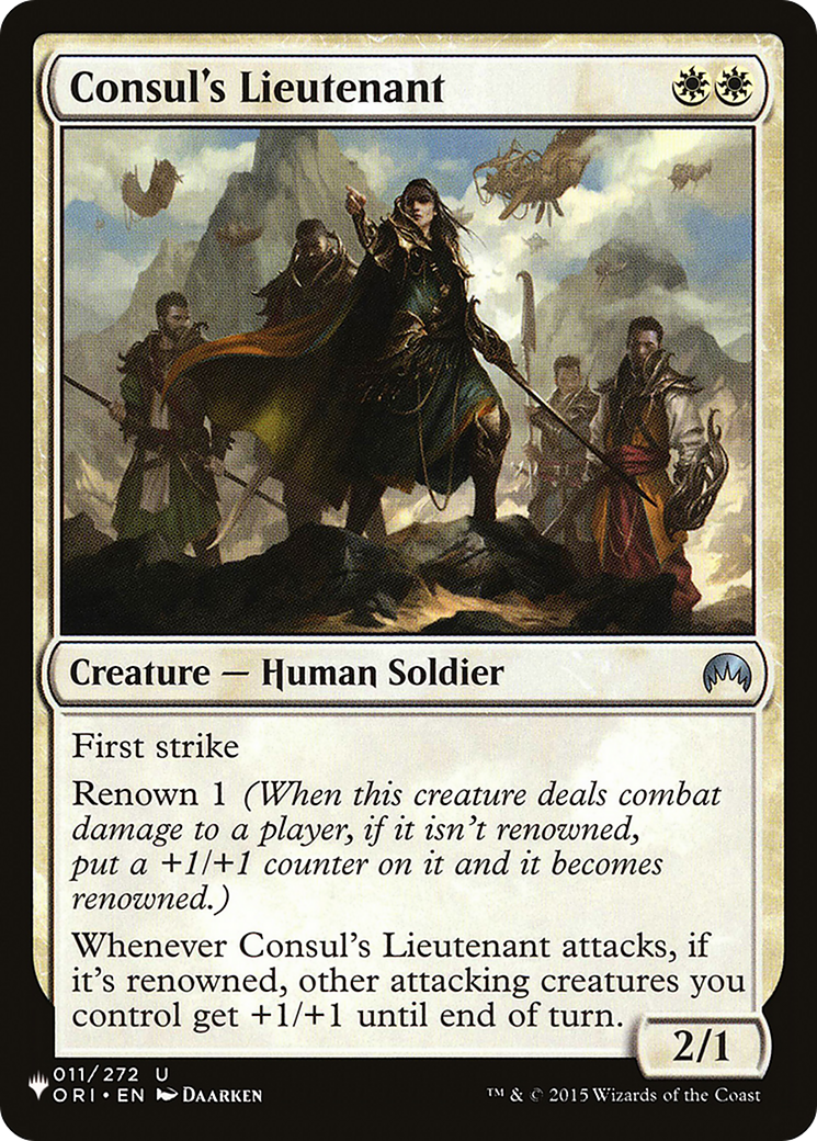 Consul's Lieutenant [The List Reprints] | Magic Magpie