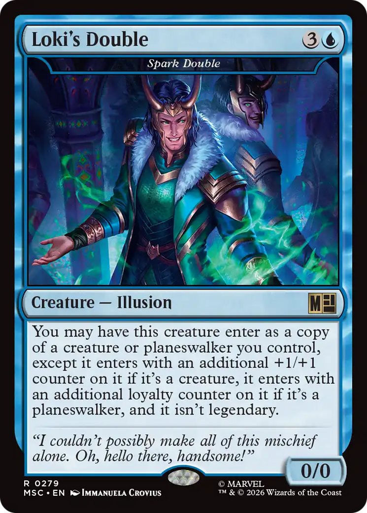 Loki's Double - Spark Double (Surge Foil) [Marvel Super Heroes Commander] | Magic Magpie