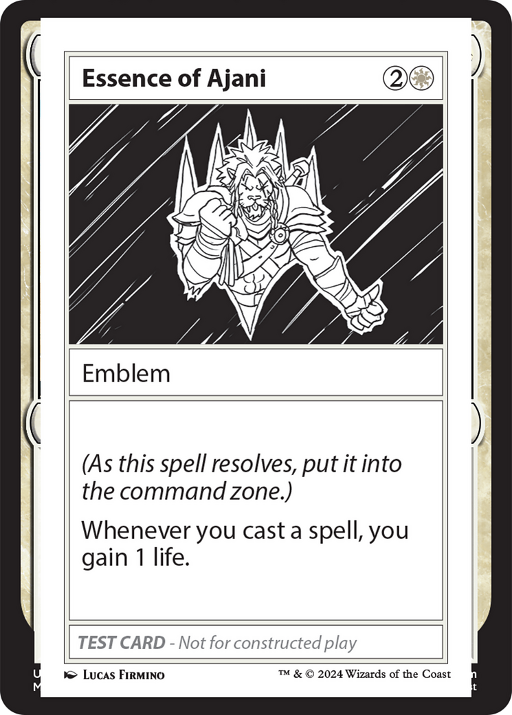 Essence of Ajani [Mystery Booster 2 Playtest Cards] | Magic Magpie