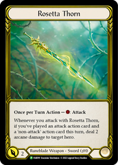 Rosetta Thorn (Golden) [FAB099] (Promo)  Cold Foil | Magic Magpie