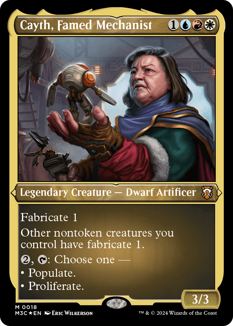 Cayth, Famed Mechanist (Foil Etched) [Modern Horizons 3 Commander] | Magic Magpie