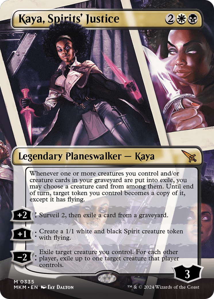 Kaya, Spirits' Justice (Borderless) [Murders at Karlov Manor] | Magic Magpie