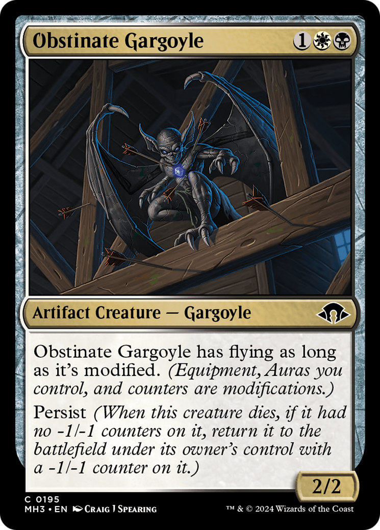 Obstinate Gargoyle [Modern Horizons 3] | Magic Magpie