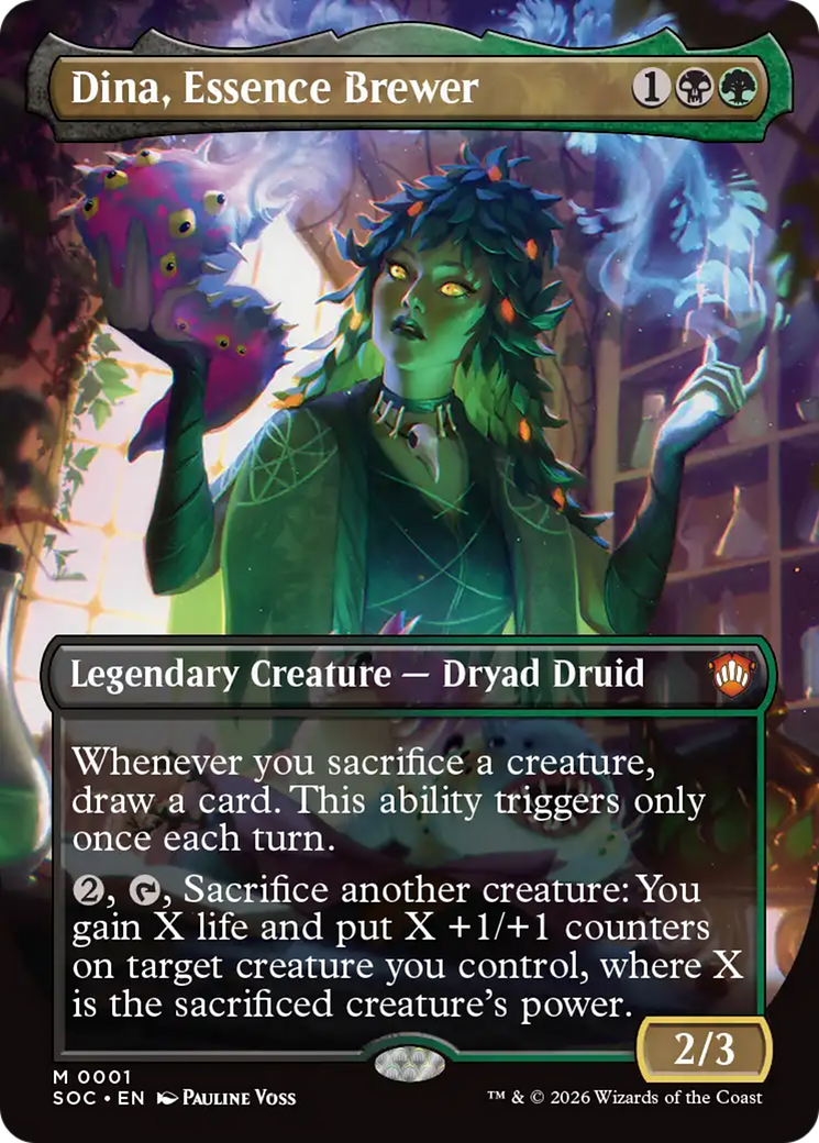 Dina, Essence Brewer (Borderless) [Secrets of Strixhaven Commander] | Magic Magpie