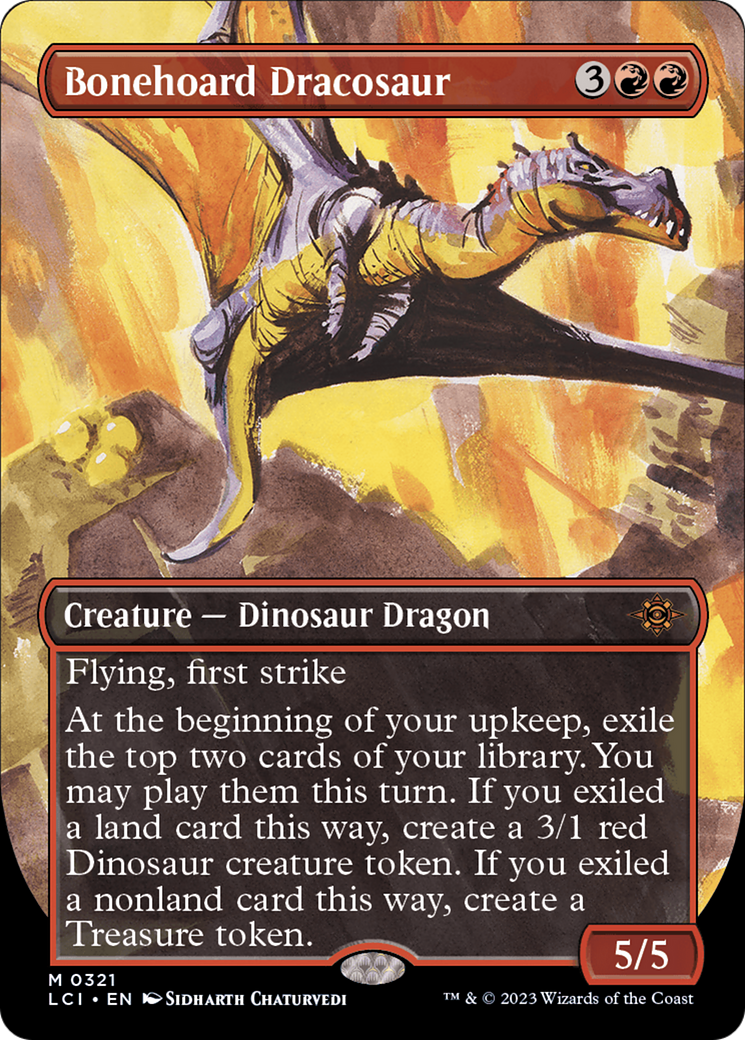 Bonehoard Dracosaur (Borderless) [The Lost Caverns of Ixalan] | Magic Magpie