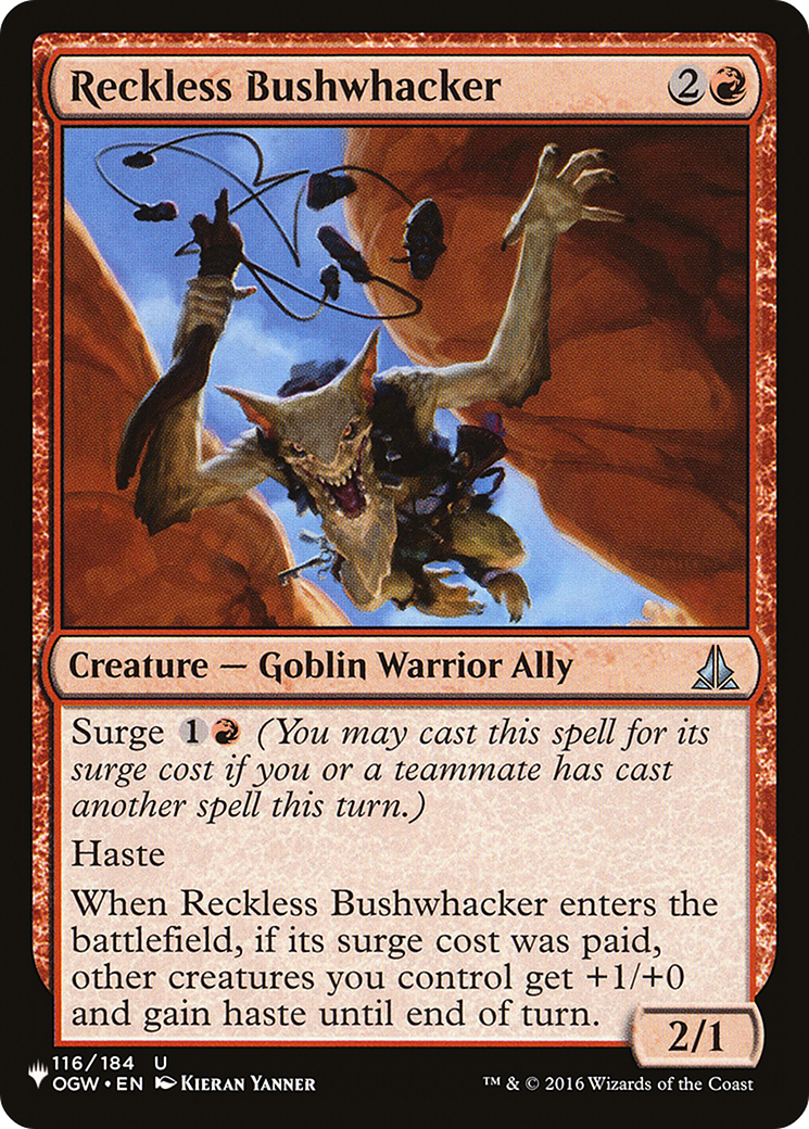 Reckless Bushwhacker [The List Reprints] | Magic Magpie