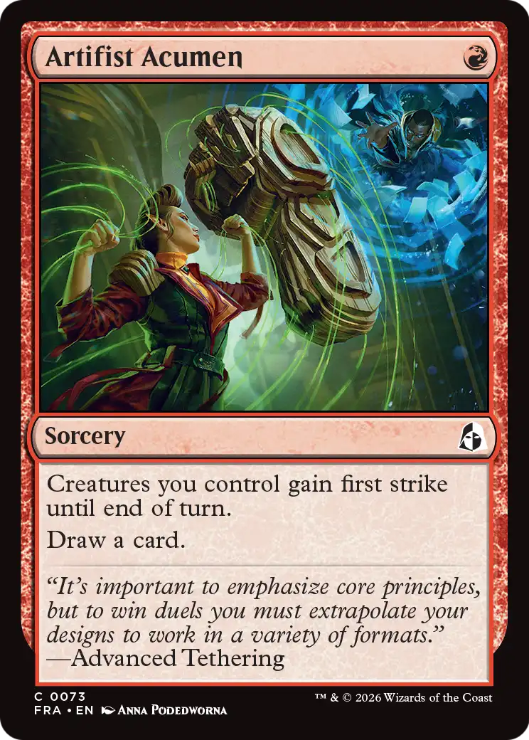 Artifist Acumen [Reality Fracture] | Magic Magpie