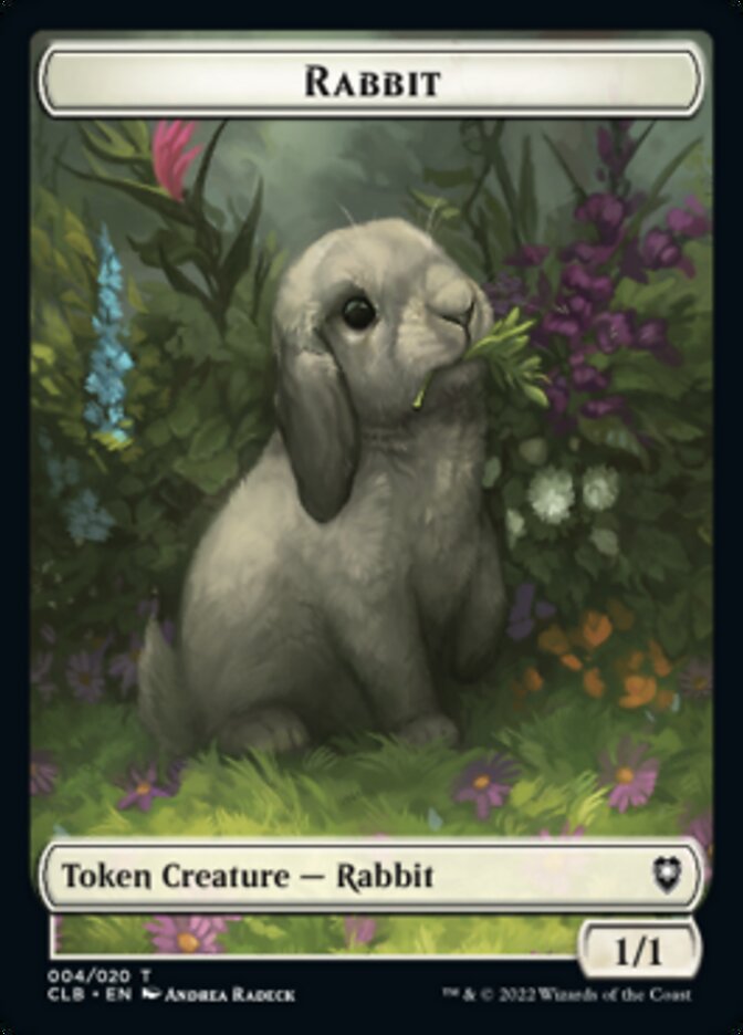 Treasure // Rabbit Double-Sided Token [Commander Legends: Battle for Baldur's Gate Tokens] | Magic Magpie