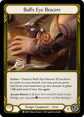 Bull's Eye Bracers (Golden) [FAB102] (Promo)  Cold Foil | Magic Magpie