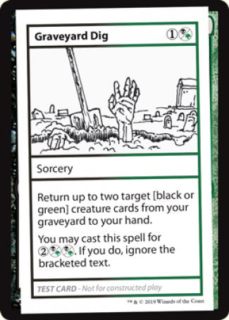 Graveyard Dig (2021 Edition) [Mystery Booster Playtest Cards] | Magic Magpie